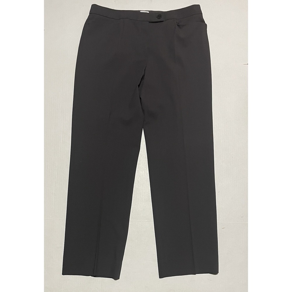 Armani Collezioni Women Straight Suit 10 X 31 Gray 100% Virgin Wool Dress Pants